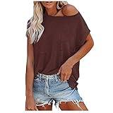 Sommeroberteile Damen Mode Für Mollige WeißE Bluse Regenbogen Shirt Kurzarm Blusen Damen Damen Shirt Sommer T-Shirt Damen Shirts Damen Oversize Casual Bluse Damen Oberteil Damen S