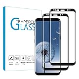 Carantee [2 Stück] Panzerglas Schutzfolie kompatibel mit Samsung Galaxy S8, Anti Fingerprint, Kratzfest, 9H-Härte, HD-Displayschutzfolie, Panzerglasfolie für Samsung S8