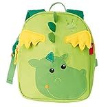 SIGIKID 24216 Mini Rucksack Drache Bags Mädchen und Jungen Kinderrucksack empfohlen ab 2 Jahren grü