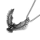 Tribal Spirit Kette Edelstahl Adler Anhänger Eagle schmuck