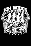 Wie ein Mädchen?: Notizbuch / Notizheft für Laufen Jogger-in Jogging Läufer-in Frau A5 (6x9in) dotted Punk