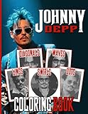 Johnny Depp Waves Diagonals Dots Lines Swirls Coloring Book: Johnny Depp Spirograph Styles Colouring Books F