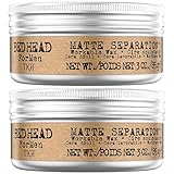 Bed Head for Men by Tigi Matte Separation Stylingwachs, 85 g, 2er-Pack