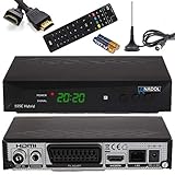 Anadol HD 555c - HDTV Kabel-Receiver & DVB-T Receiver - DVB-T2 / DVB-C - für digitales Fernsehen - PVR Aufnahmefunktion Timeshift - USB + lernbare Fernbedienung + HDMI Kabel + DVB-T