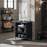Catherinol Sideboard, Wohnzimmerschrank, Flurtisch, Beistellschrank, Kommode, für Ihren Wohnbereich, Grau 57x35x70 cm Spanp