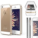 Urcover Apple iPhone 5 / 5s / SE 1.Gen (2016) „Touch Case 2.0“ [Upgrade Juni 2017] 360 Grad Rundum-Schutz Full Cover [Unbreakable Case bekannt aus Galileo] Crystal Clear Full Body Case Handy-T