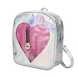 Xidan FM8 Mädchen Hologramm Laser Rucksack Liebesherz Stern Rucksack Umhäng