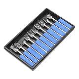 Hartmetall-Fr?sersatz, 10-tlg. Doppel-Vollhartmetall-Fr?sersatz mit 2,35 mm Schaft zum Fr?sen, Formen und zum Entfernen von Kanten oder Ecken, Graten und überschüssigem M