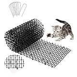 WADEO Tier-Barriere 200 x 30 cm, Katzenabwehr Gitter Katzenschreck Spikes Dornengitter Tiervertreiber Katze, Dornengitter Tier-Barriere, mit 8 Gartenheftklammern, für Garten, Zaun, Anti-Cats Network