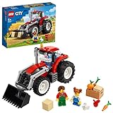 LEGO 60287 City Traktor Spielzeug, Bauernhof Set mit Minifiguren und Tierfiguren, toll als Geschenk für Jungen und Mädchen ab 5 J