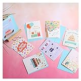 xinxinchaoshi Grußkarte Dankeskarten Geschenk-Party- Einladung Grußkarten Alles Gute zum Geburtstag DIY. Dekoration Leere Falzkarte mit Umschlag 12pcs / 20 stücke Geschenkkarte (Color : 12pcs 8x12cm)