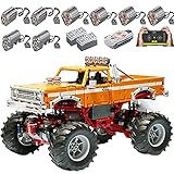 Technic Bausteine Arakawa Geländewagen Bausatz, 2.4Ghz mit Fernbedienung, 1683 Teile Auto Bauset Klemmbausteine Spielzeug Kompatibel mit Lego A(E)