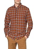 TOM TAILOR Herren Shirt, 24865-orange Grindle Check, L