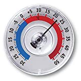 TFA Dostmann Twatcher Fensterthermometer, 14.6009.30, außen, wetterfest, hergestellt in Deutschland,L 80 x B 80 x H 27