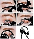 Cat Eyeliner Schablone für Lidschattenkontur (2er Set) für lupenreine Smokey Eyes und Catey