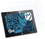 Bruni Schutzfolie kompatibel mit CSL Panther Tab 10 HD Folie, glasklare Displayschutzfolie (2X)