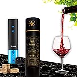 Oxbird schöner elektrischer Korkenzieher aus Eiche mit Aluminiumfolienmesser, 15 Dezibel geräuscharmer elektrischer Korkenzieher. Die vierte Generation des neuen Smart Home Kork