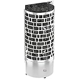 SAWO ARIES WALL ARI3 Elektrische Saunaofen 7,5 kW wird separates Steuergerät benötig (NS-Modell); Multispannung: entweder Einphasig oder 3-Phasig; Edelstahl Stand Saunaofen; ARI3-75NS-WL
