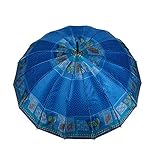 XJYJF Regenschirm starker Langer Regenschirm for Frauen Männer Winddicht Multicolor dauerhaft Leichter ärgerlicher Auto offener Regenschirm ，Sonnenschutz (Color : 04flower, Size : Free)