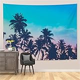 YYRAIN Nordic Polyester Strand Landschaft Wandtuch Home Wanddekoration Multifunktionale Strandtuch Tischdecke Leicht Zu Reinigende Dekoration 79x59 Inch{W200xH150cm}