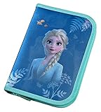Scooli FRUW0445 Schüleretui gefüllt mit Eberhard Faber Stiften, Disney Frozen II, ca. 20 x 14 x 3