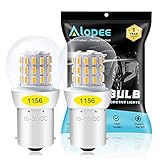 ALOPEE - 2-Stück Gelber / Bernstein 1156 Glühbirne 7506 Lichtlampe - Super Hell 10-30V DC - Für Blinklicht Park