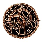 Wikinger Brosche Midgardschlange aus Bronze Mystische Brosche Wikinger Gewandschmuck Fibel LAR