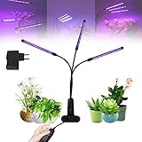 ACXIN 30W LED Pflanzenlampe mit Zeitschaltuhr, LED Grow Light 54LEDs with Timer, 3 Kopf Pflanzenleuchte, Wachsen Licht, Multiple Spektrum, für Gewächshaus Hydroponik Grow