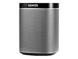 Sonos Play:1 Smart Speaker (Kompakter und kraftvoller WLAN Lautsprecher für unbegrenztes Musikstreaming – Feuchtigkeitsbeständiger Multiroom Lautsprecher) schw