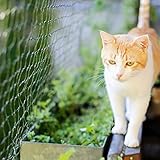 ALLEGRA Balkon Katzennetz !!!B-Ware MIT KLEINEN FEHLERN!!! Netz Schutznetz Katzengitter Grün Drahtverstärkt 4x3 m Katzenschutznetz Katze Balkonschutz Balkonnetz Katzen S