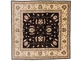 Teppichprinz Chobi-Ziegler Quadratisch 205x207cm Orientteppich Handgeknüpft Afghanistan Carpet Rug