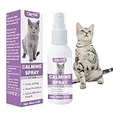 Pheromone Katzen, Beruhigungsmittel für Katzen, Antikratzspray Katzen, Calming Spray, Beruhigung für Katzen, Anti Stress, Wirkt Schnell & Effektiv Gegen Stress, Alternative zu Beruhigungstab