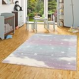 Pergamon Kinderzimmer Teppich Maui Kids in Pastell Farben Wolkenhimmel in 5 Größ