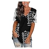 Sweatshirts Damen Glitzer Oberteile Damen Langarmshirt Damen Liebe drucken blusen kalte Schulter sexy Bluse Tunika Oberteile t-Shirt Tops lose Langarm ärme(#NHD-A07 Damen Tshirts, L)