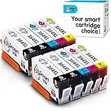 Smart Ink Kompatible Druckerpatronen als Ersatz für HP 364 XL 364XL 10 Multipack (4BK & 2C/M/Y) Patrone hoher Kapazität für HP Photosmart 5520 5510 5524 6520 5515 OfficeJet 4620 4622 DeskJet 3520