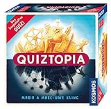 Kosmos 694296 - Quiztopia- Gemeinsam gegen das Spiel, das kooperative Quiz von Marc-Uwe Kling. Wissensspiel ab 16 Jahren, Brettsp