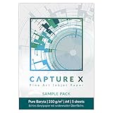 CAPTURE X Pure Baryta, 310g/m², A4, Sample Pack, 5 Blatt - echtes Barytpapier - Fine Art Pap