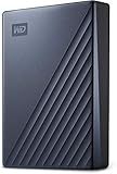 Western Digital WD My Passport Ultra externe Festplatte 4 TB (mobiler Speicher, Metallgehäuse, WD Discovery Software, automatische Backups, Passwortschutz) Blau - auch kompatibel mit PC, Xbox und PS4