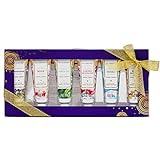 Mini Handcreme Set, Spa Luxetique Shea Butter Handcreme 6er Pack Feuchtigkeitsspendende Handcreme Mit Aloe Vera Und Vitamin E, Handcreme Für sehr Trockene Hände, Geschenk Weihnachtsgeschenk