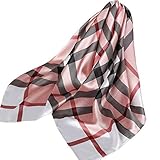 Ecroon Damen Schal Kopftücher Halstuch Elegante Schal Frauen Elegant Seidenschal Business Seidentuch Scarf Bandana Taschentuch Ansatz Handgelenk Verpackungs (One size, I)