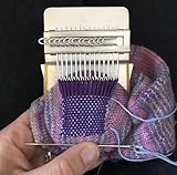 Cakunmik Kleiner Webstuhl, Speedweve Type Weave Tool, Geschwindigkeitswebart Stofftuch, Stoff-Flecken Reparatur Für DIY-Kleidung Hüte Rucksäcke Handwerk,28hook