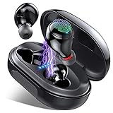 Bluetooth Kopfhörer In Ear, Kopfhörer Kabellos IP8 Wasserdicht 150H mit 3500mAh Ladebox, Sport Wireless Kopfhörer Bluetooth 5.0 Ohrhörer Noise Cancelling Earbuds, Deep Bass, LED-Anzeige, Touch C