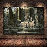 Refosian Skyrim The Elder Scrolls Spiel Poster und Drucke Wandkunst dekorative Bild Leinwand Malerei für Wohnzimmer Home Decor 40X50Cm -Y1655