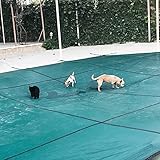 Pool Abdeckplane Poolplane Poolabdeckung Sicherheit Rechteckige Poolabdeckung für Erdverlegte Schwimmbäder, 2m/3m/4m/5m/6m/7m/8m/9m, Verdickung Der Blattnetzabdeckung, Inklusive Aller Notwendigen H