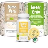 NATURAVELLA® Premium Bio-Darmkur-Set vom Experten | 3 einzigartige Produkte [Bio-Ballaststoffe, Bio-Bitterstoffe und Bio-Bakterienkulturen] perfekt kombiniert als Set zum Vorteilspreis | 4-W