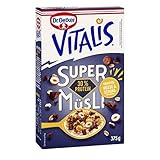 Dr. Oetker Vitalis SuperMüsli 30% Protein, Leckeres Müsli mit der Extra-Portion Protein, 8er Packung (8 x 375g)