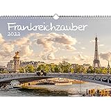 Frankreichzauber DIN A3 Kalender für 2022 Frankreich - Geschenkset Inhalt: 1x Kalender, 1x Weihnachts- und 1x Grußkarte (insgesamt 3 Teile)