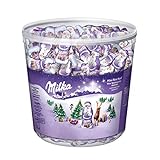 Milka Mini Weihnachtsmänner 1 x 1540g, Alpenmilch Schokolade, Milchcrème und Noisette,