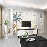 TV Hintergrund Tapete 16D Relief Atmosphärischer Film und Fernsehen Wandtuch Nordic Elk Modernes Wohnzimmer Dreidimensio fototapete 3d effekt tapeten Wohnzimmer Schlafzimmer kinderzimmer-430cm×300