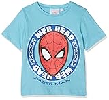 Marvel Jungen Spiderman Hero T-Shirt, Türkis (Blau), 8 J